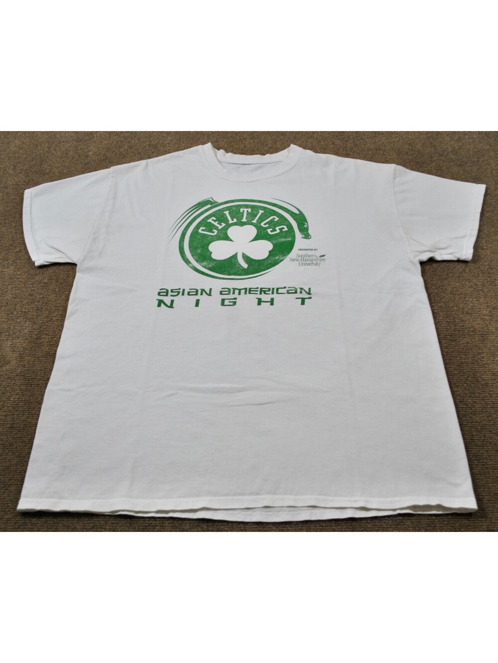 Boston Celtics NBA Basketball Asian American Night White Shirt Size Large